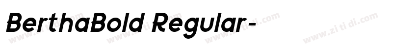 BerthaBold Regular字体转换